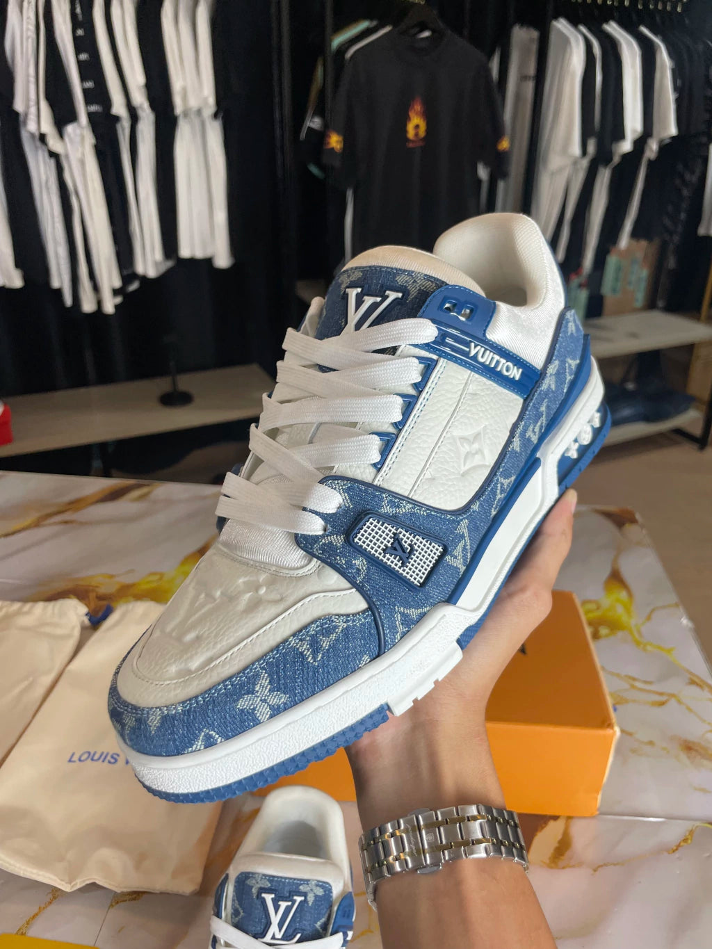 Luxury Monogram Trainer Sneakers